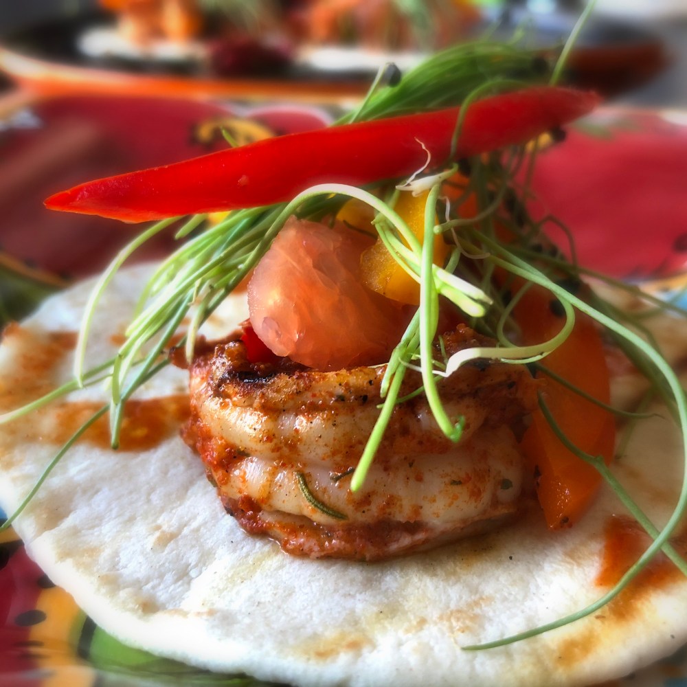 Fig &amp; Knife Picasso's Palate Shrimp Tacos 1